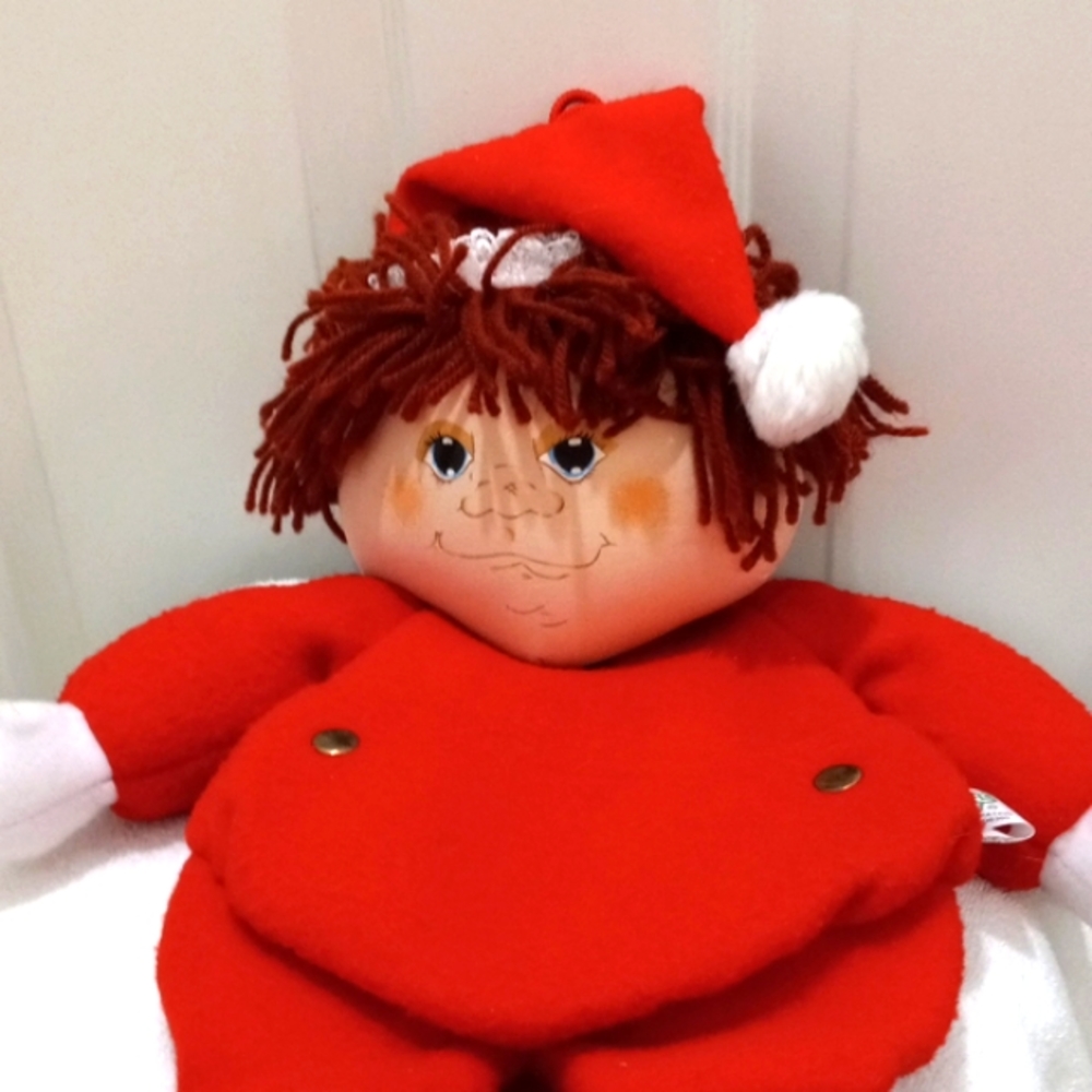 Santa's Best 20" Xmas doll you can stuff inside and the pouch with gifts and put